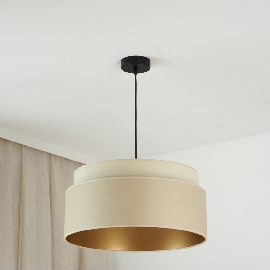 Brilagi - Κρεμαστό φωτιστικό οροφής OREGON VEGE 1xE27/15W/230V διάμετρος 45 cm μπεζ