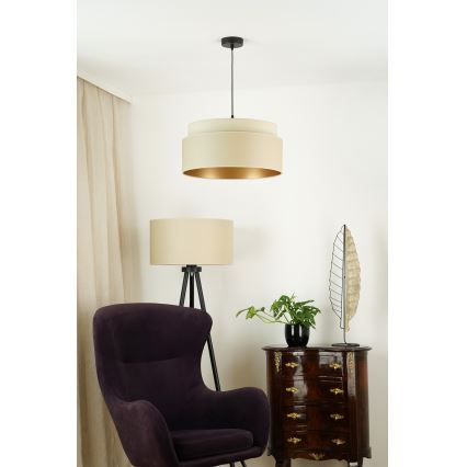 Brilagi - Κρεμαστό φωτιστικό οροφής OREGON VEGE 1xE27/15W/230V διάμετρος 45 cm μπεζ