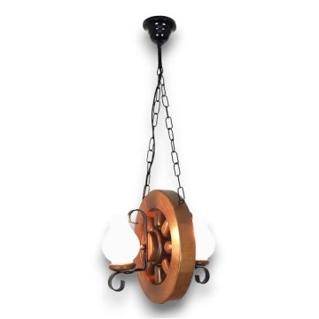 Brilagi - Κρεμαστό φωτιστικό οροφής ROATA 2xE14/40W/230V οξιά/καρυδιά