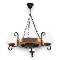 Brilagi - Κρεμαστό φωτιστικό οροφής ROATA 3xE14/40W/230V οξιά/καρυδιά