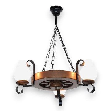 Brilagi - Κρεμαστό φωτιστικό οροφής ROATA 3xE14/40W/230V οξιά/καρυδιά