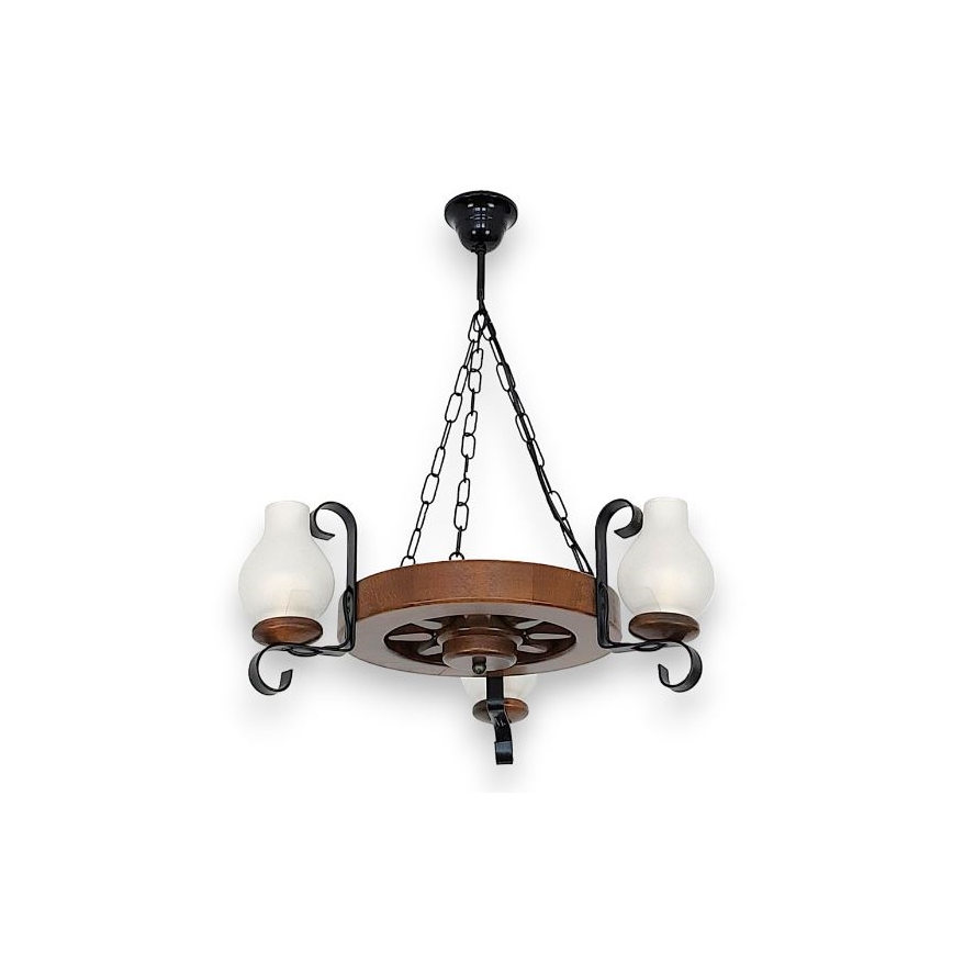 Brilagi - Κρεμαστό φωτιστικό οροφής ROATA 3xE14/40W/230V οξιά/καρυδιά