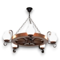 Brilagi - Κρεμαστό φωτιστικό οροφής ROATA 5xE14/40W/230V οξιά/καρυδιά