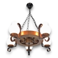 Brilagi - Κρεμαστό φωτιστικό οροφής ROATA 5xE14/40W/230V οξιά/καρυδιά