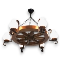 Brilagi - Κρεμαστό φωτιστικό οροφής ROATA 6xE14/40W/230V οξιά/καρυδιά