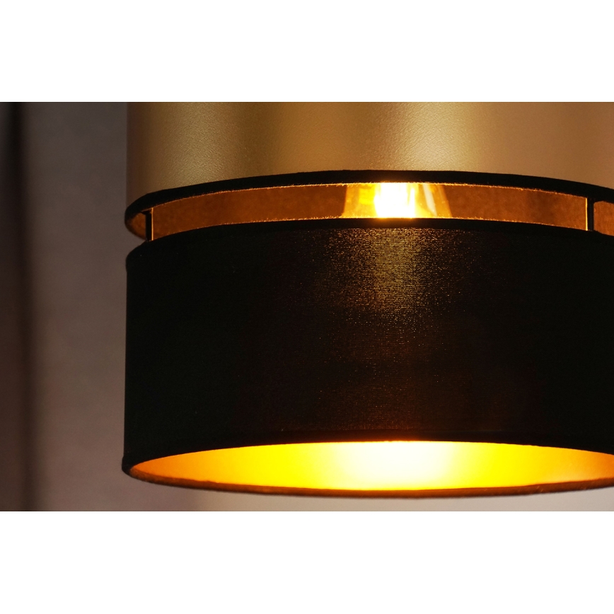 Brilagi - Κρεμαστό φωτιστικό οροφής ROYAL 1xE27/15W/230V διάμετρος 25 cm μαύρο/χρυσό