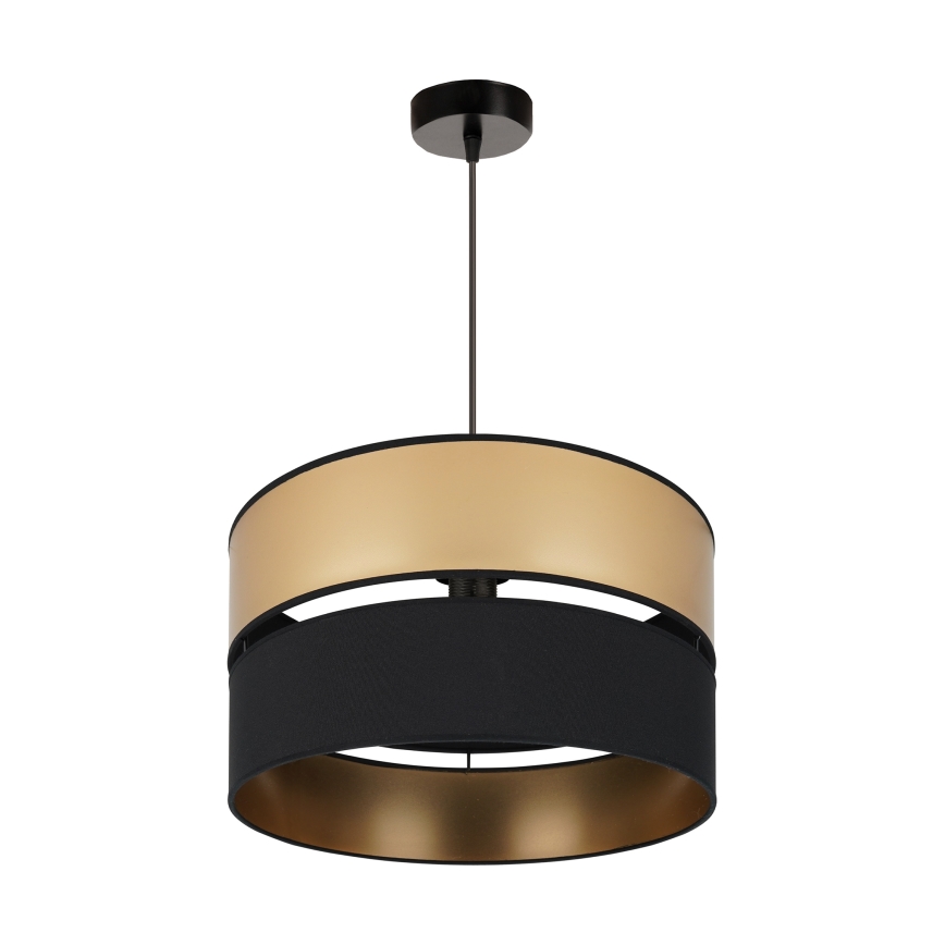 Brilagi - Κρεμαστό φωτιστικό οροφής ROYAL 1xE27/15W/230V διάμετρος 40 cm μαύρο/χρυσό
