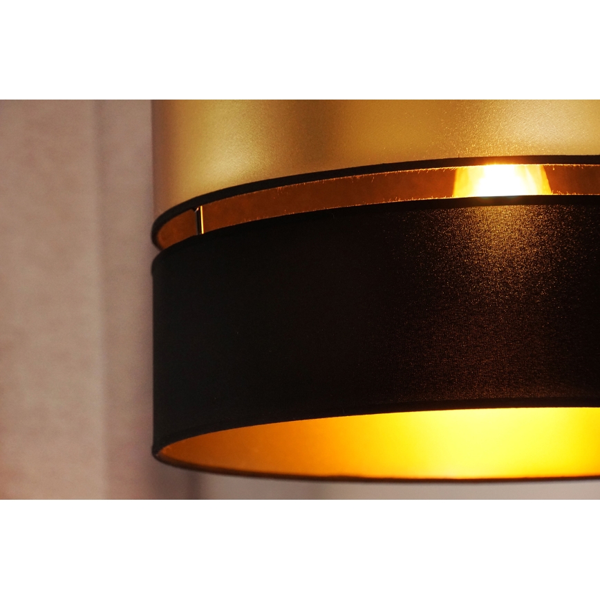 Brilagi - Κρεμαστό φωτιστικό οροφής ROYAL 1xE27/15W/230V διάμετρος 40 cm μαύρο/χρυσό