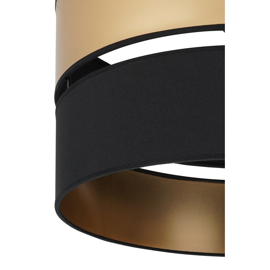 Brilagi - Κρεμαστό φωτιστικό οροφής ROYAL 1xE27/15W/230V διάμετρος 40 cm μαύρο/χρυσό