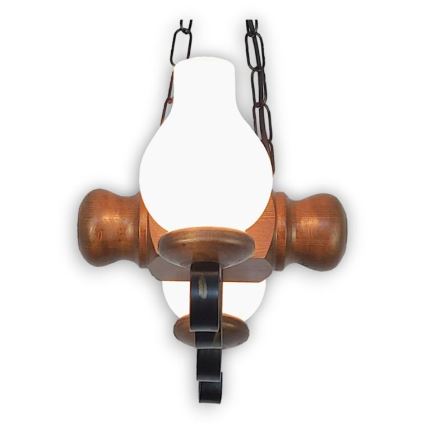 Brilagi - Κρεμαστό φωτιστικό οροφής RUSTIC 2xE14/40W/230V οξιά/καρυδιά
