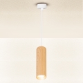 Brilagi - Κρεμαστό φωτιστικό οροφής SELE 1xGU10/30W/230V λευκό/δρύινο ντεκόρ