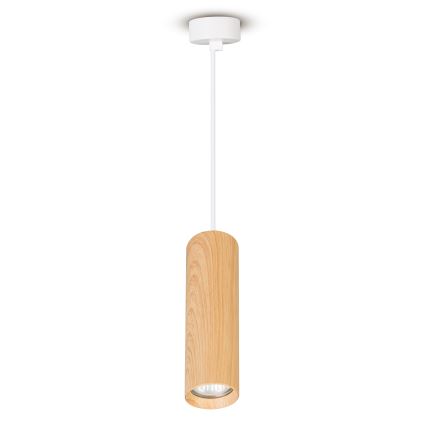 Brilagi - Κρεμαστό φωτιστικό οροφής SELE 1xGU10/30W/230V λευκό/δρύινο ντεκόρ