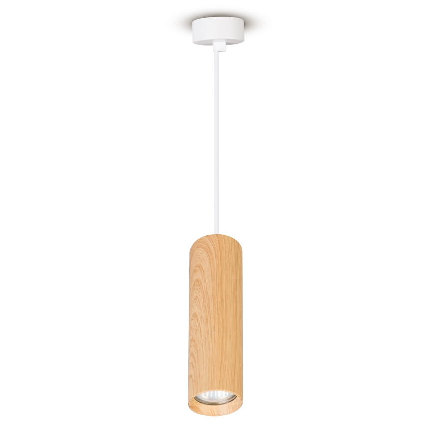 Brilagi - Κρεμαστό φωτιστικό οροφής SELE 1xGU10/30W/230V λευκό/δρύινο ντεκόρ