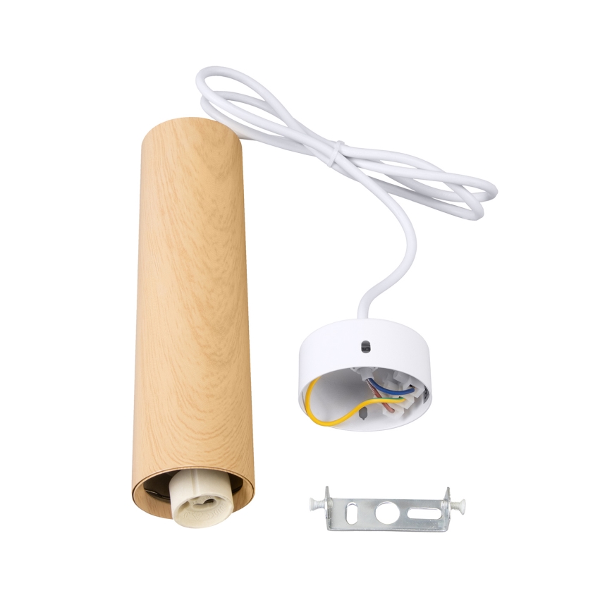 Brilagi - Κρεμαστό φωτιστικό οροφής SELE 1xGU10/30W/230V λευκό/δρύινο ντεκόρ