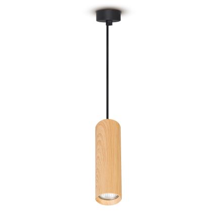 Brilagi - Κρεμαστό φωτιστικό οροφής SELE 1xGU10/30W/230V μαύρο/δρύινο ντεκόρ
