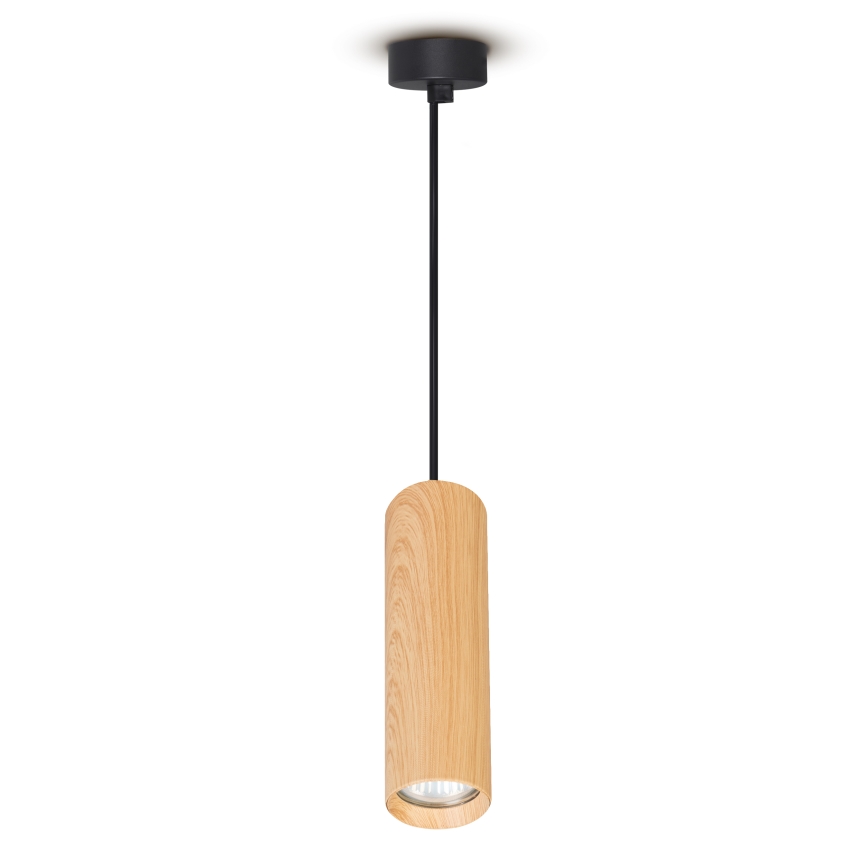 Brilagi - Κρεμαστό φωτιστικό οροφής SELE 1xGU10/30W/230V μαύρο/δρύινο ντεκόρ