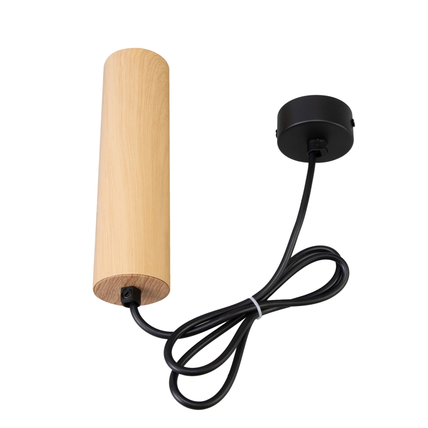 Brilagi - Κρεμαστό φωτιστικό οροφής SELE 1xGU10/30W/230V μαύρο/δρύινο ντεκόρ