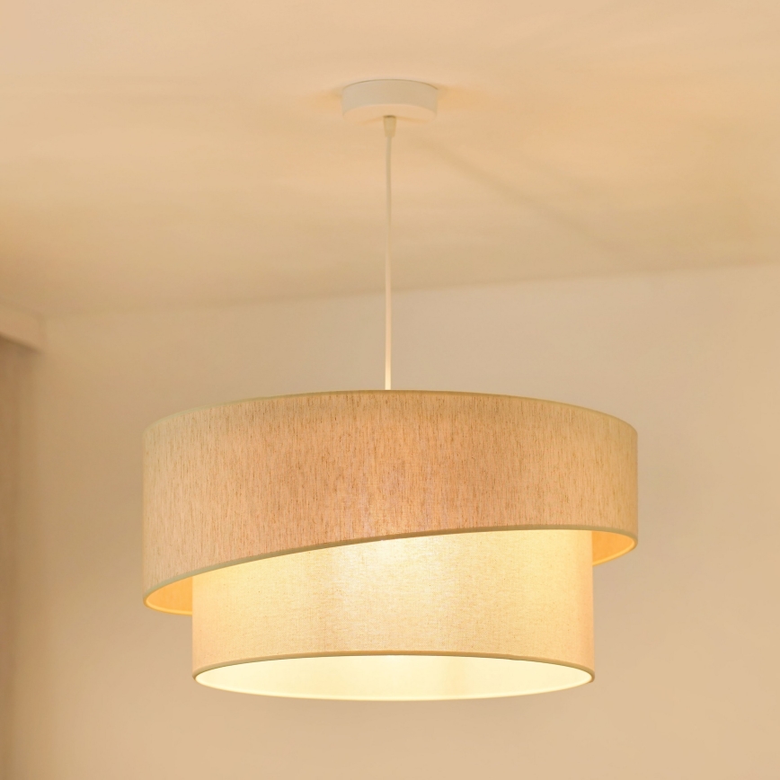 Brilagi - Κρεμαστό φωτιστικό οροφής SHINE 1xE27/15W/230V διάμετρος 50 cm κρεμ