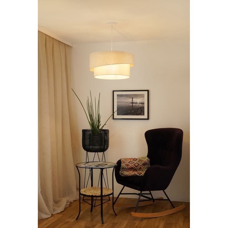 Brilagi - Κρεμαστό φωτιστικό οροφής SHINE 1xE27/15W/230V διάμετρος 50 cm κρεμ