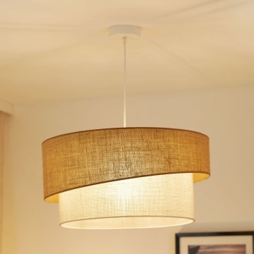 Brilagi - Κρεμαστό φωτιστικό οροφής SHINE 1xE27/15W/230V διάμετρος 50 cm μπεζ/κρεμ