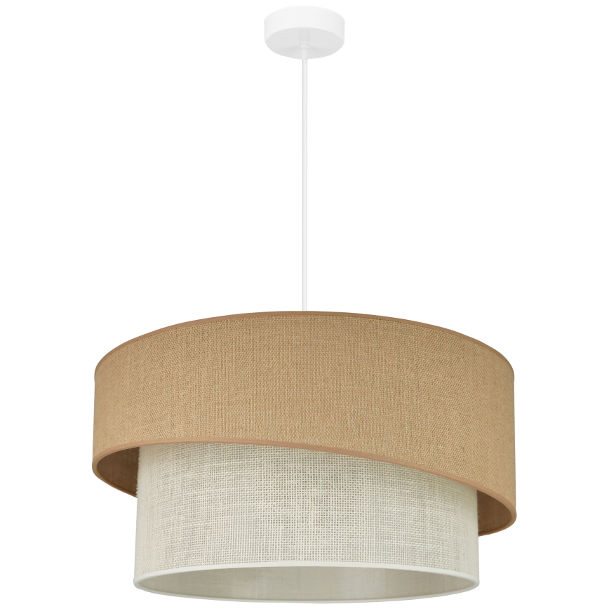 Brilagi - Κρεμαστό φωτιστικό οροφής SHINE 1xE27/15W/230V διάμετρος 50 cm μπεζ/κρεμ