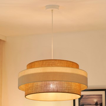 Brilagi - Κρεμαστό φωτιστικό οροφής SPACE LIGHT 1xE27/15W/230V διάμετρος 50 cm μπεζ/κρεμ
