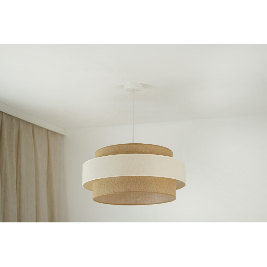 Brilagi - Κρεμαστό φωτιστικό οροφής SPACE LIGHT 1xE27/15W/230V διάμετρος 50 cm μπεζ/κρεμ