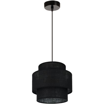 Brilagi - Κρεμαστό φωτιστικό οροφής SPACE YUTE 1xE27/15W/230V διάμετρος 25 cm μαύρο