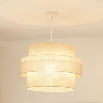 Brilagi - Κρεμαστό φωτιστικό οροφής SPACE YUTE 1xE27/15W/230V διάμετρος 50 cm κρεμ/λευκό
