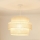 Brilagi - Κρεμαστό φωτιστικό οροφής SPACE YUTE 1xE27/15W/230V διάμετρος 50 cm κρεμ/λευκό