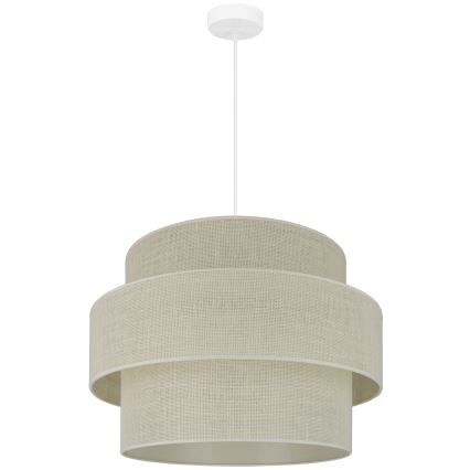 Brilagi - Κρεμαστό φωτιστικό οροφής SPACE YUTE 1xE27/15W/230V διάμετρος 50 cm κρεμ/λευκό