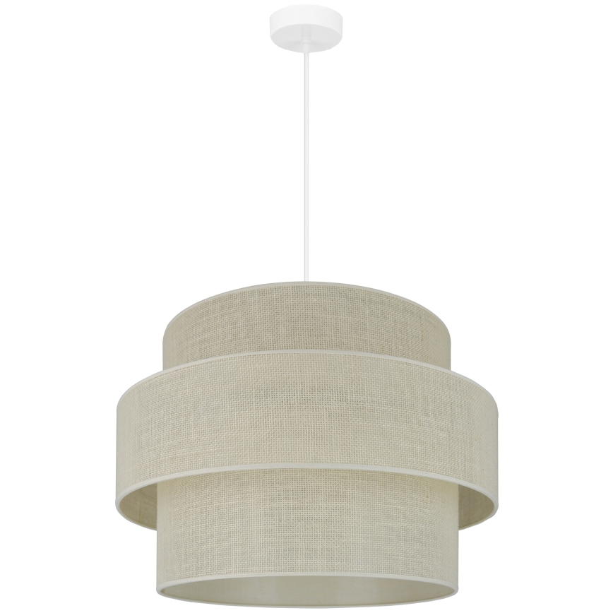 Brilagi - Κρεμαστό φωτιστικό οροφής SPACE YUTE 1xE27/15W/230V διάμετρος 50 cm κρεμ/λευκό