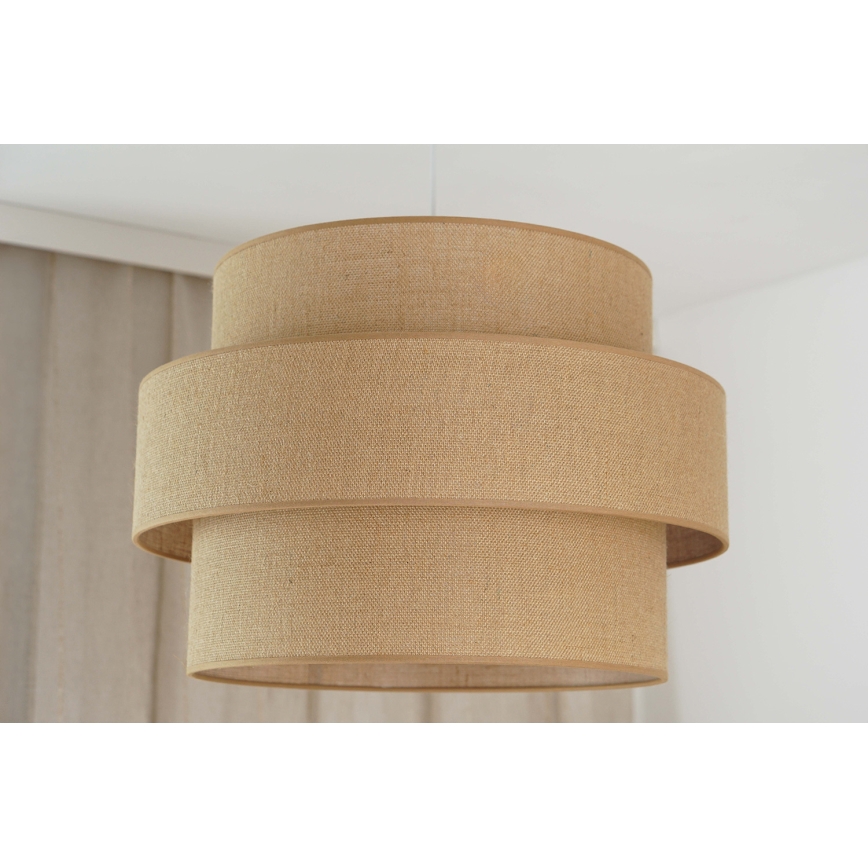 Brilagi - Κρεμαστό φωτιστικό οροφής SPACE YUTE 1xE27/15W/230V διάμετρος 50 cm μπεζ/λευκό