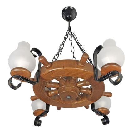 Brilagi - Κρεμαστό φωτιστικό οροφής TIMONA 4xE14/40W/230V οξιά/καρυδιά