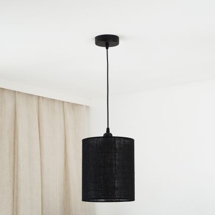 Brilagi - Κρεμαστό φωτιστικό οροφής TUBES 1xE27/15W/230V διάμετρος 20 cm μαύρο