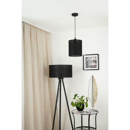 Brilagi - Κρεμαστό φωτιστικό οροφής TUBES 1xE27/15W/230V διάμετρος 20 cm μαύρο
