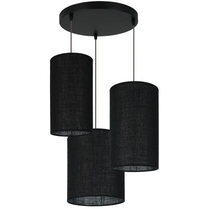 Brilagi - Κρεμαστό φωτιστικό οροφής TUBES 3xE27/15W/230V μαύρο