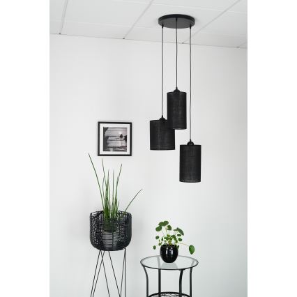 Brilagi - Κρεμαστό φωτιστικό οροφής TUBES 3xE27/15W/230V μαύρο