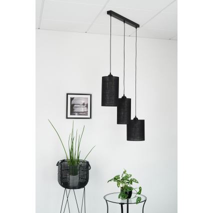 Brilagi - Κρεμαστό φωτιστικό οροφής TUBES 3xE27/15W/230V μαύρο