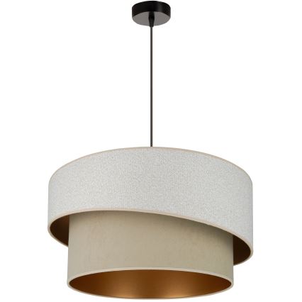 Brilagi - Κρεμαστό φωτιστικό οροφής VEGAS SHINE 1xE27/15W/230V διάμετρος 50 cm κρεμ/μπεζ