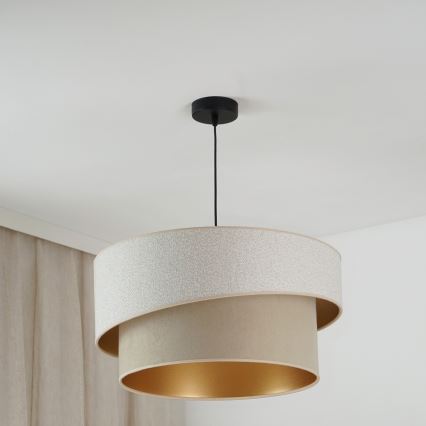 Brilagi - Κρεμαστό φωτιστικό οροφής VEGAS SHINE 1xE27/15W/230V διάμετρος 50 cm κρεμ/μπεζ