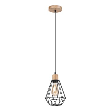 Brilagi - Κρεμαστό φωτιστικό οροφής WOODY BASKET 1xE27/60W/230V δρυς