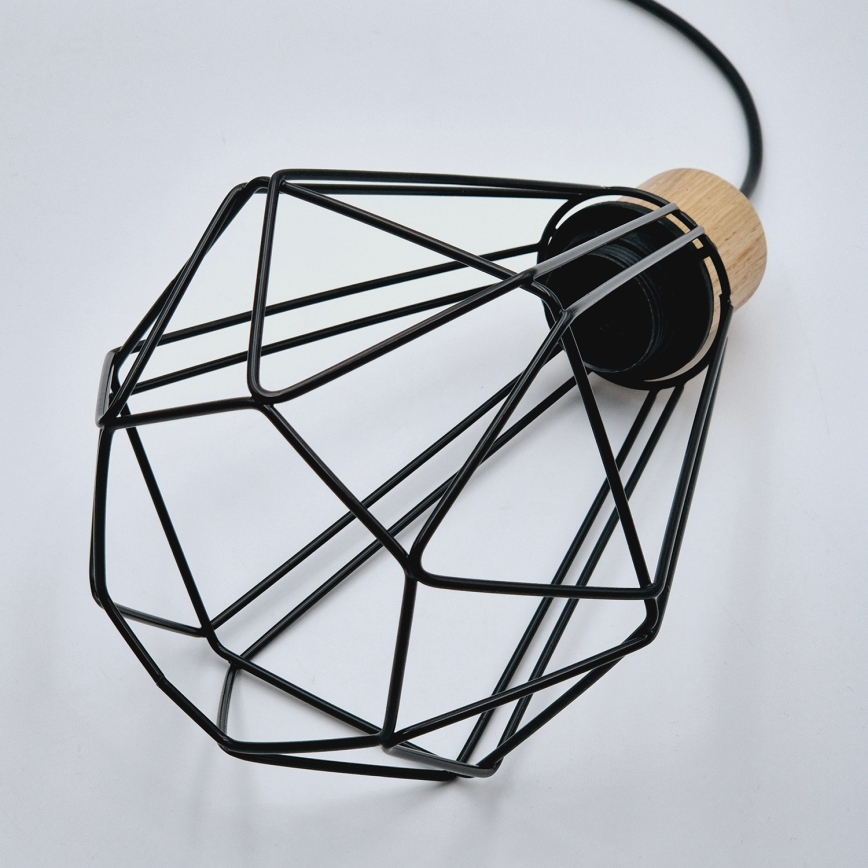 Brilagi - Κρεμαστό φωτιστικό οροφής WOODY BASKET 1xE27/60W/230V δρυς