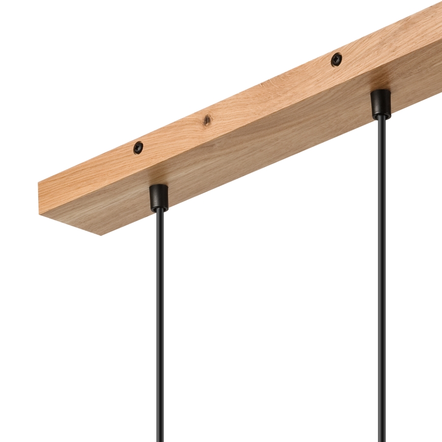 Brilagi - Κρεμαστό φωτιστικό οροφής WOODY BASKET 2xE27/60W/230V δρυς