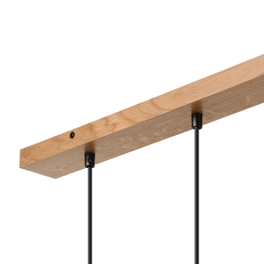 Brilagi - Κρεμαστό φωτιστικό οροφής WOODY BASKET 3xE27/60W/230V δρυς
