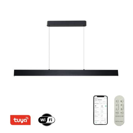 Brilagi - Led Dimmable κρεμαστό φωτιστικό οροφής SLEEKLINE SMART LED/40W/230V 3000-6000K Wi-Fi Tuya μαύρο + τηλεχειριστήριο