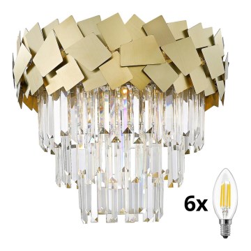 Brilagi - Κρυστάλλινο LED φωτιστικό οροφής MIRAGE 6xE14/40W/230V Ø 48 εκ.