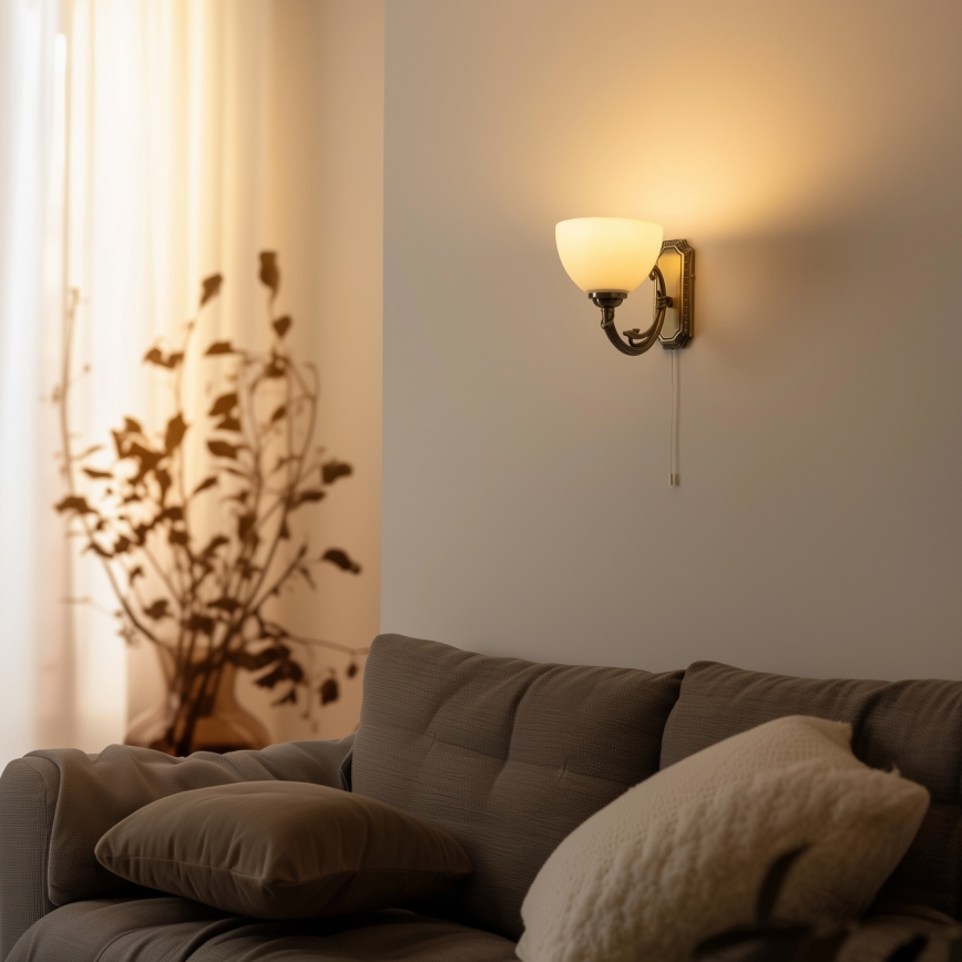 Brilagi - Λάμπα τοίχου CLASSIC 1xE27/60W/230V ορείχαλκος