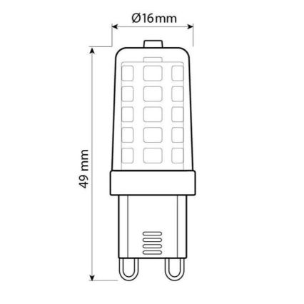 Brilagi - Λαμπτήρας LED G9/4W/230V 3000K