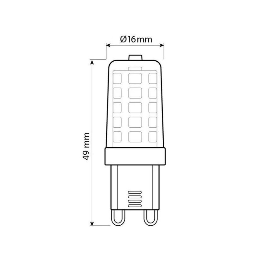 Brilagi - Λαμπτήρας LED G9/4W/230V 3000K